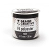 Graine créative - Bobine de fil noir polyester - 1mm x 50m