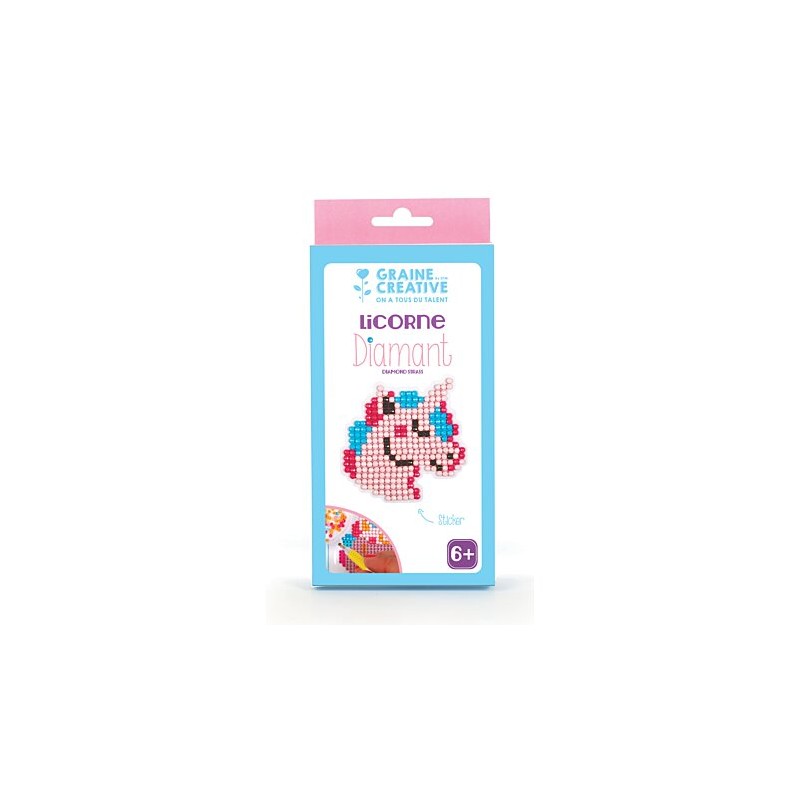 Graine créative - Sticker à diamanter - Licorne