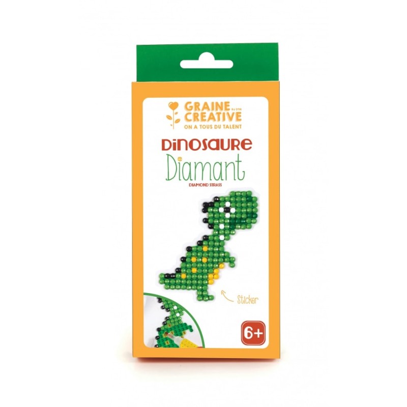Graine créative - Sticker à diamanter - Dinosaure