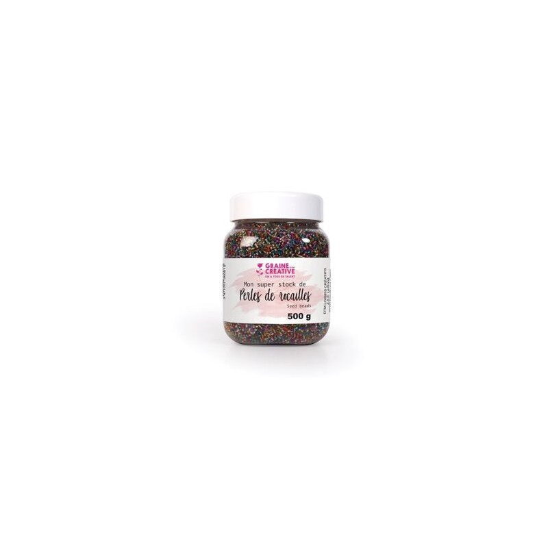 Graine créative - Perles de rocailles - Pot de 500g