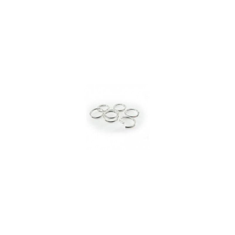 Graine créative - Sachet de 20 anneaux brisés - Argent - 7mm