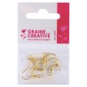 Graine créative - Sachet de 6 boucles d'oreilles pendentifs - Or