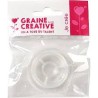 Graine créative - Bobine de fil élastique nylon transparent - 0.5mm x 5m