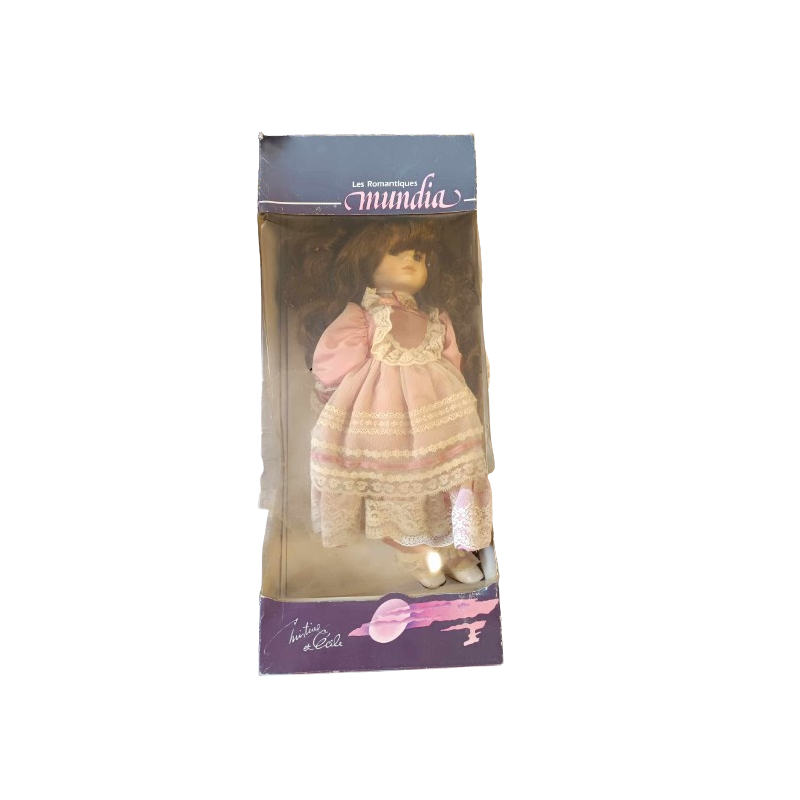 Mundia - Poupée en porcelaine - ( boîte abîmée - produit neuf )