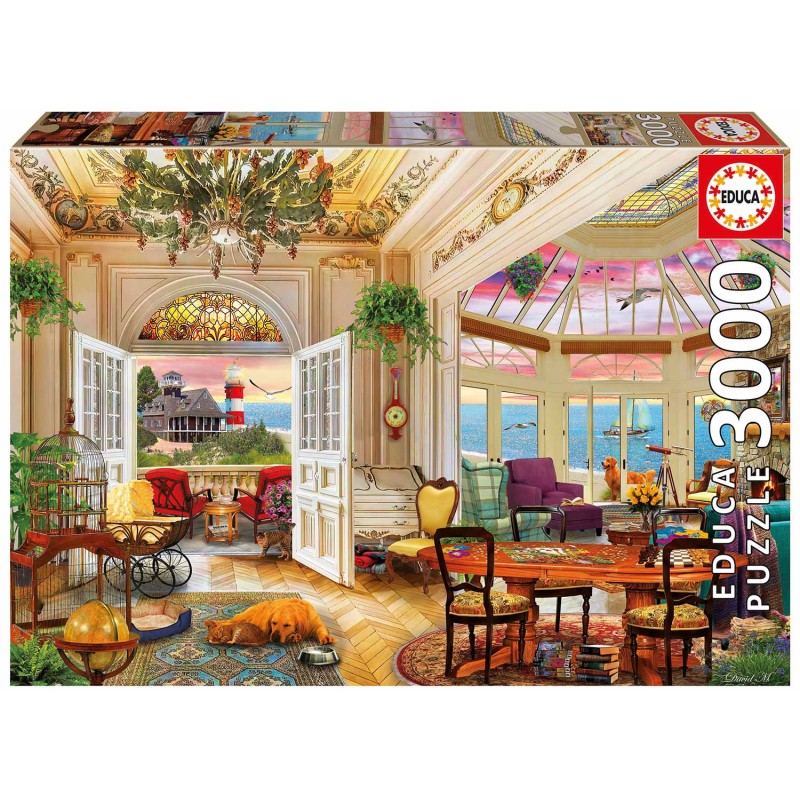 Educa - Puzzle 3000 pièces - Vivre en bord de mer