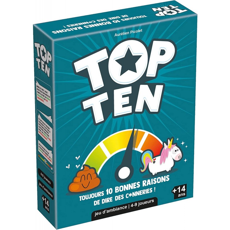 Asmodee - Jeu de société - Top ten