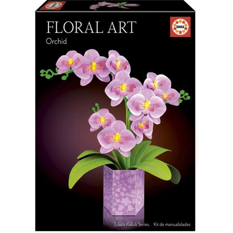 Educa - Kit de création - Art floral - Orchidée