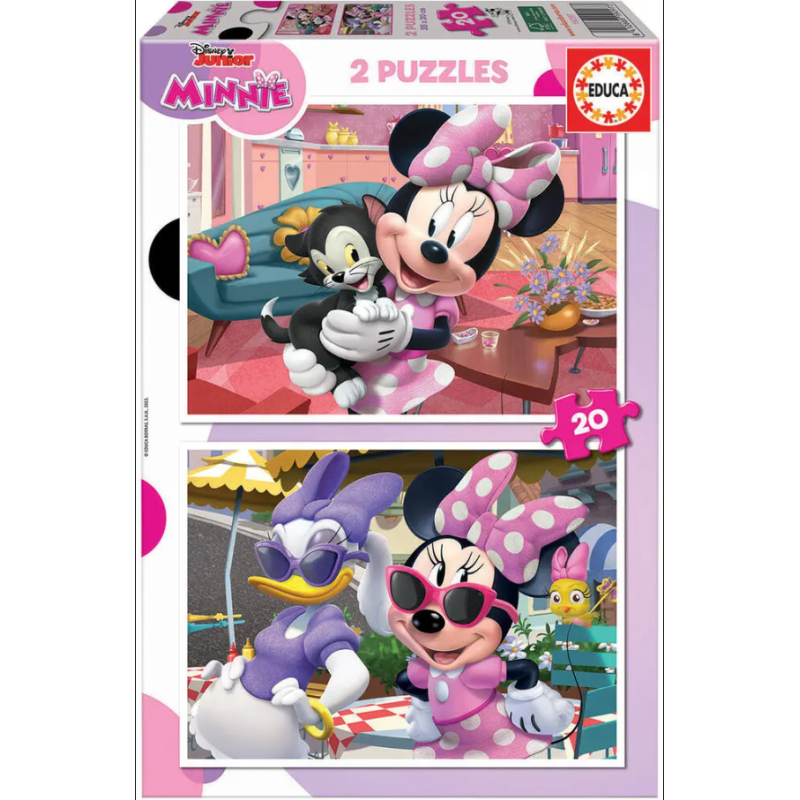 Educa - Puzzles 2x20 pièces - Minnie Disney