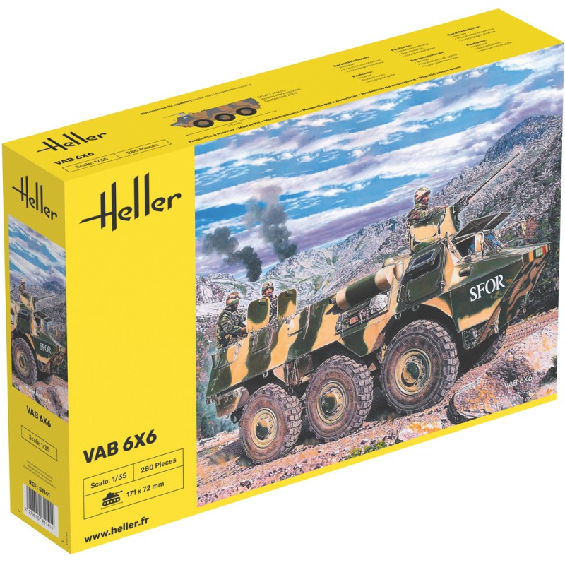 Heller - Maquette militaire - VAB 6x6 - 1:35