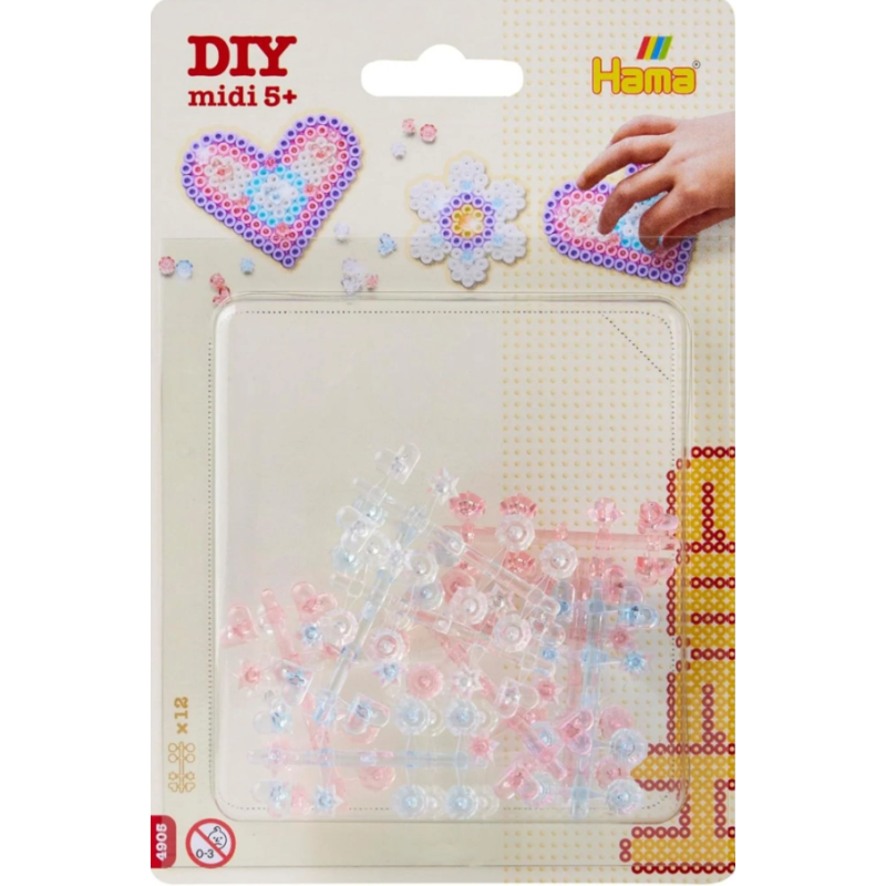 Hama - Perles à repasser - Blister de 12 strass colorés pour agrémenter les créations