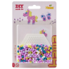 Hama - Perles à repasser midi - Blister de 450 perles avec plaques
