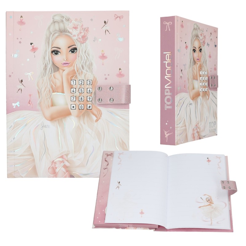 Top Model - Journal intime secret avec code - Ballerine