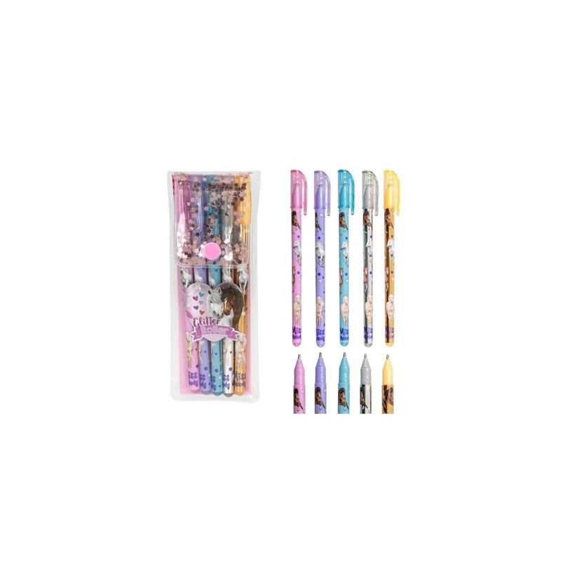 Miss Melody - Set de crayons gel pailletés