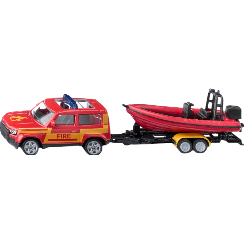 Siku - 1608 - Véhicule miniature - Land rover defender avec bateau