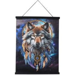 Crystal Art - Tableau à diamanter - Loup enchanté - 40x50cm