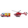 Siku - 1748 - Véhicule miniature - Mercedes Benz ambulance et hélicoptère