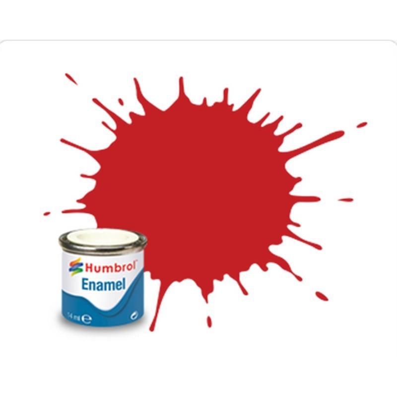 Humbrol - Peinture enamel - Rouge Ferrari H220 - 14ml