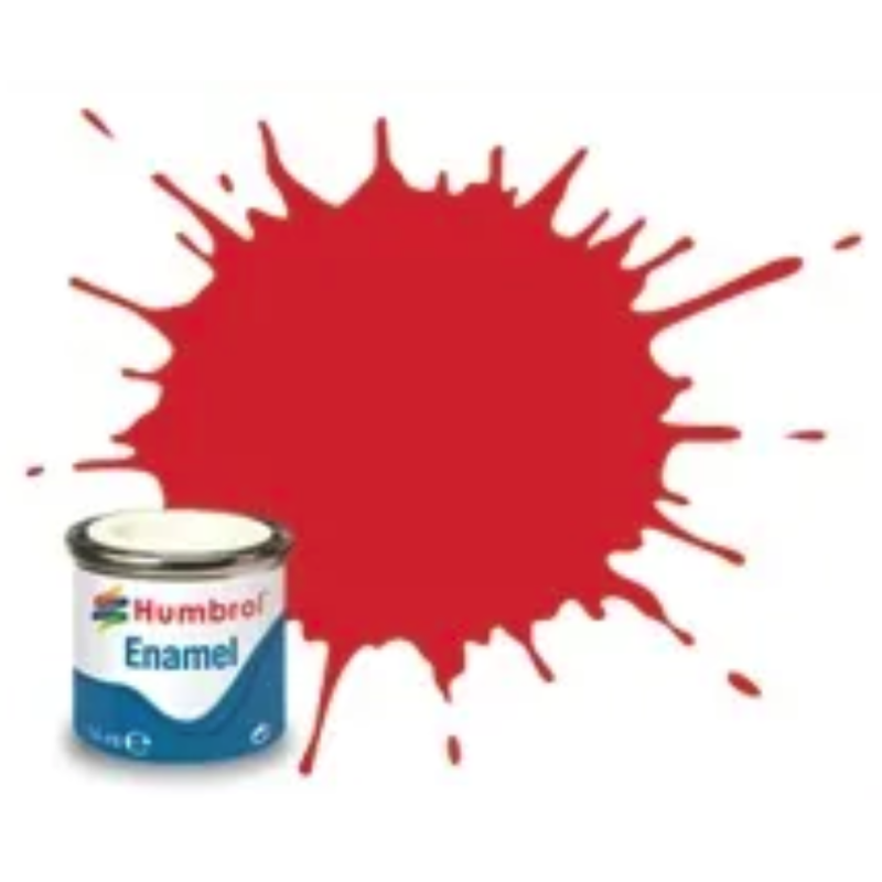 Humbrol - Peinture enamel - Rouge signal H174 - 14ml