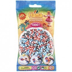 Hama - Perles - 207-91 - Taille Midi - Sachet 1000 perles bicolores 1