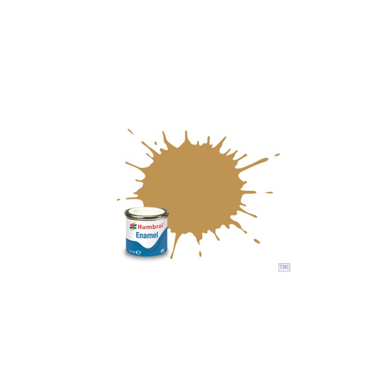 Humbrol - Peinture enamel - Jaune désert mat H93 - 14ml