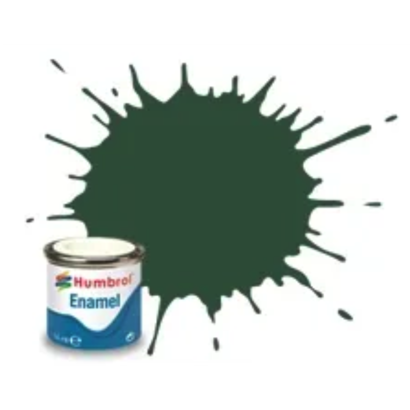 Humbrol - Peinture enamel - Vert cockpit mat H78 - 14ml
