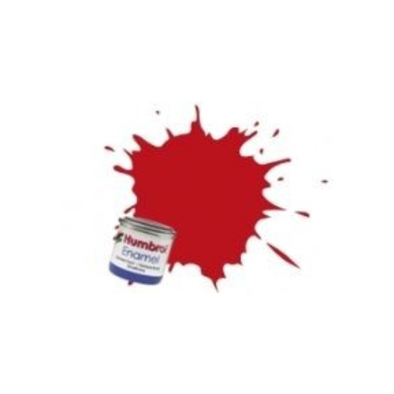 Humbrol - Peinture enamel - Rouge écarlate H60 - 14ml