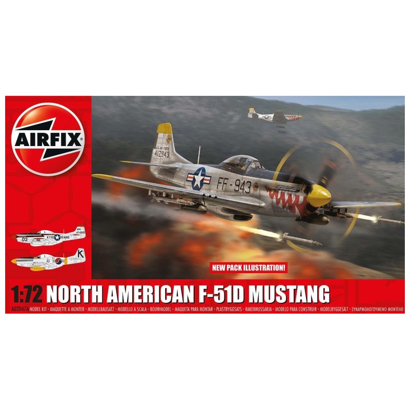 Airfix - Maquette d'avion - North American F651D Mustang - 1:72