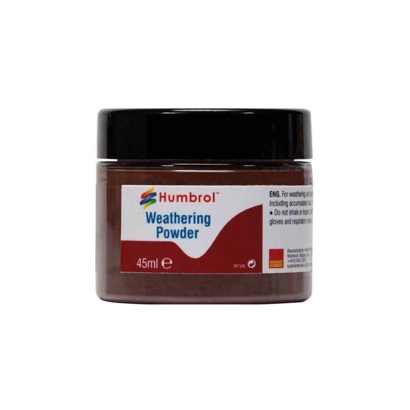 Humbrol - Accessoire modélisme - Poudre de patine - Terre foncée - 45ml