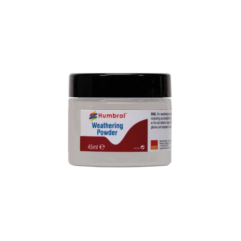 Humbrol - Accessoire modélisme - Poudre de patine - Blanc - 45ml