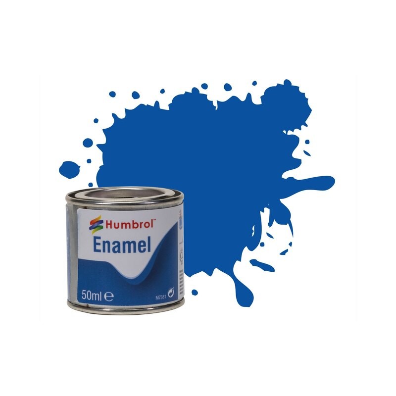 Humbrol - Peinture enamel - Bleu de france brillant H14 - 50ml
