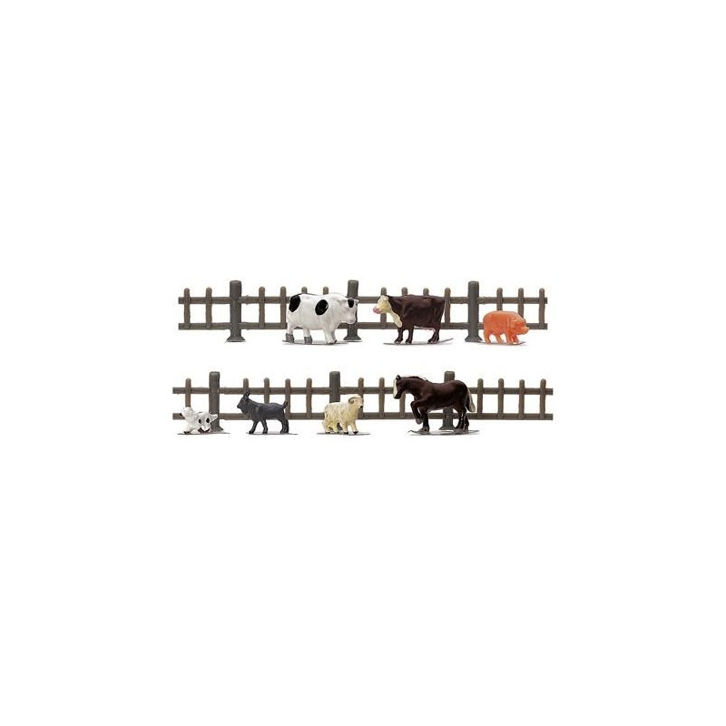 Hornby - Accessoires modélisme de train - Animaux de la ferme et barrières