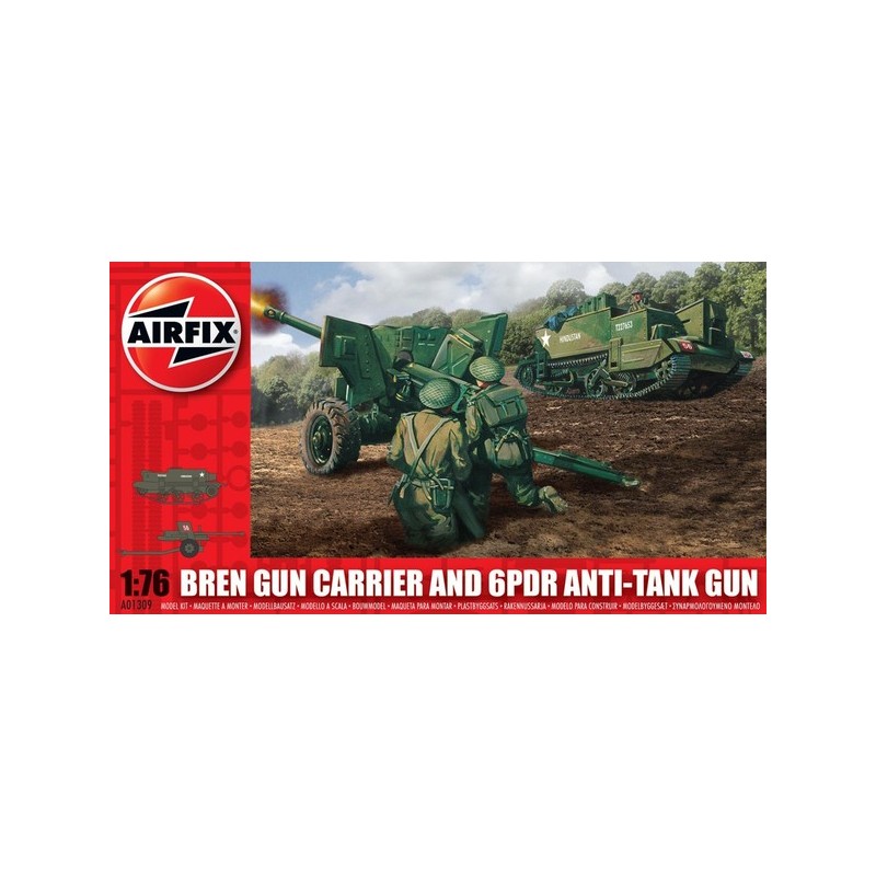 Airfix - Maquette miliare - Bren gun carrier et 6PDR anti tank gun