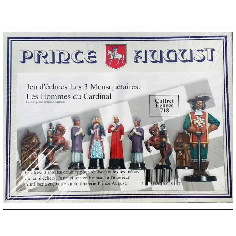 Prince August - Coffret de moulage - Jeu d'échecs Les 3 Mousquetaires