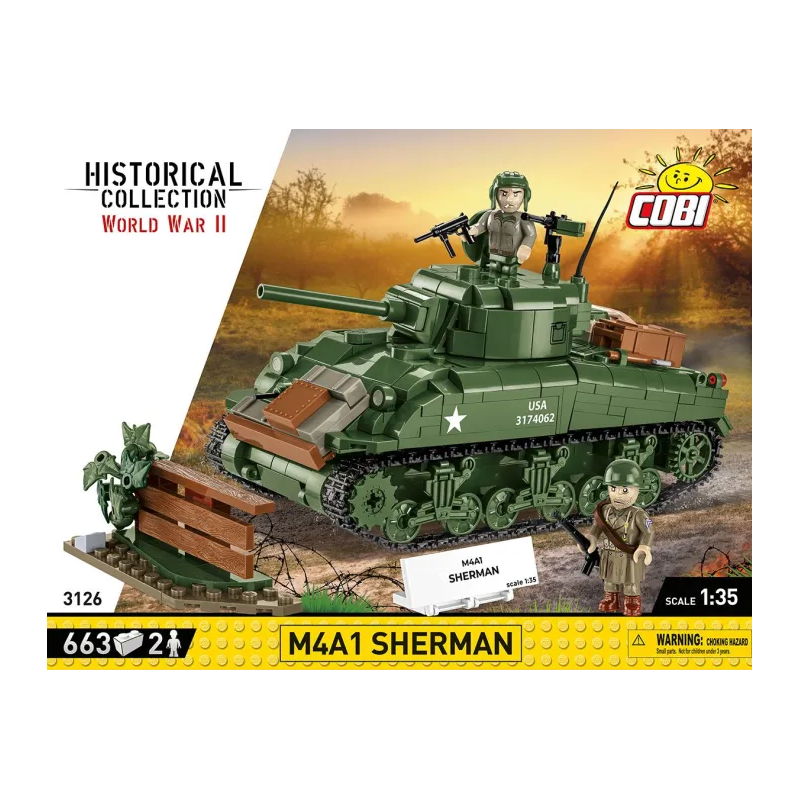 Cobi - Jeu de construction - Tank M4A1 Sherman