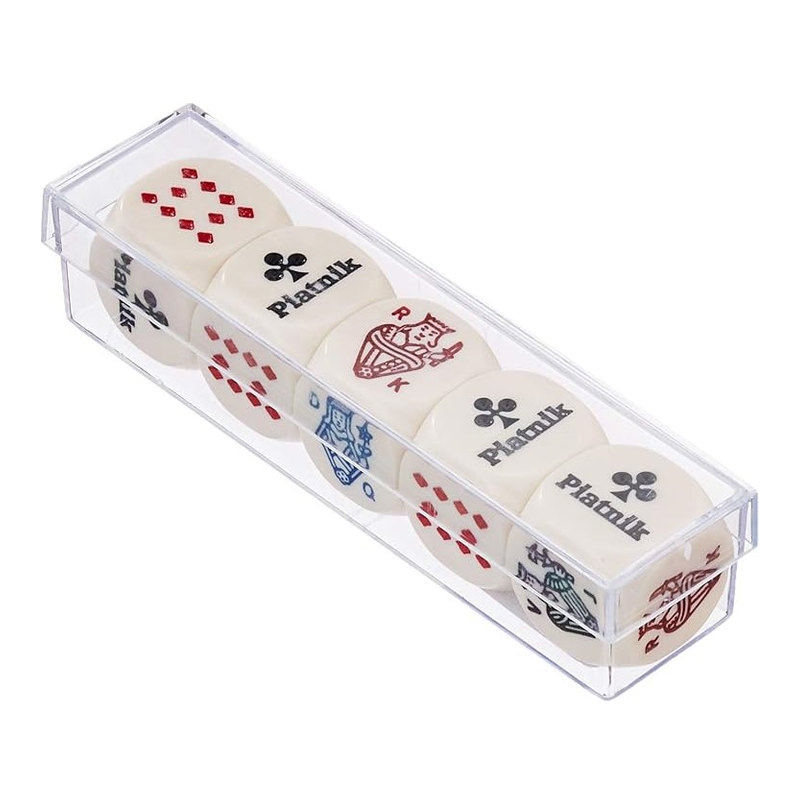 Piatnik - Lot de 5 dés de poker