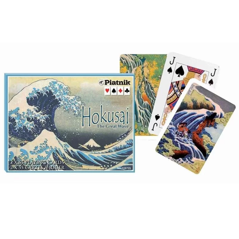 Piatnik - Coffret de 2 jeux de 55 cartes - Hokusai