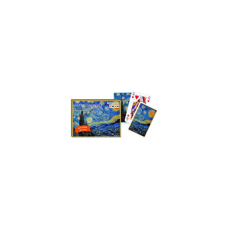Piatnik - Coffret de 2 jeux de 55 cartes - Impressionnistes