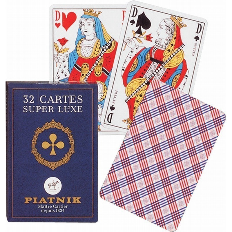 Piatnik - Jeu de 32 cartes super luxe - Coloris aléatoire