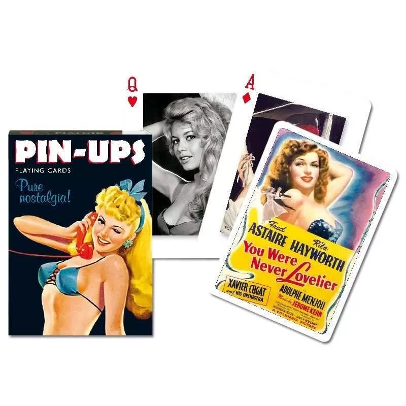 Piatnik - Jeu de 54 cartes - Pin-Ups nostalgy