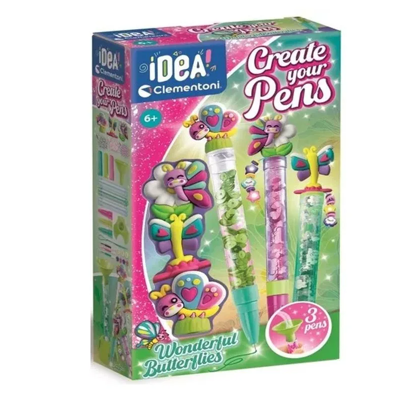 Clementoni - Crée tes propres stylos - Papillons magnifiques