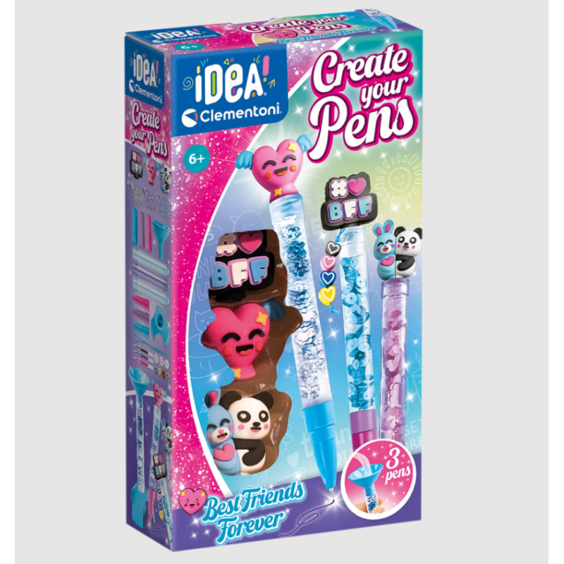 Clementoni - Crée tes propres stylos - Best Friends Forever