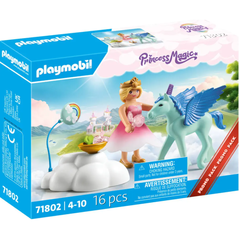 Playmobil - 71802 - Princesse Magic - Princesse et poulain ailé avec nuage