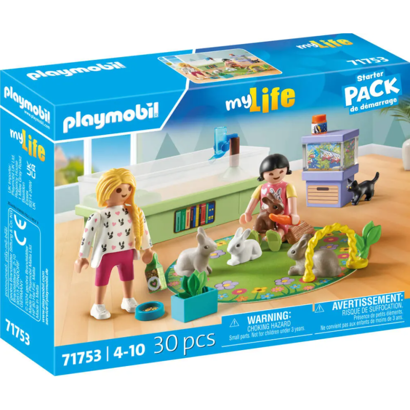 Playmobil - 71753 - My Life - Animalerie avec enclos à lapins