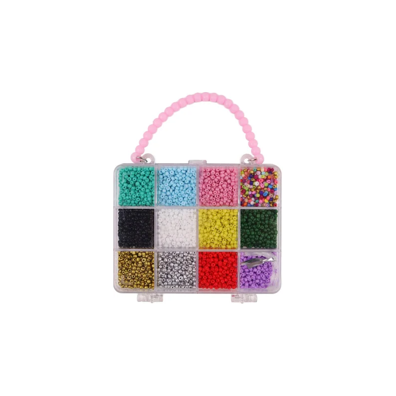 MGM - Loisirs créatifs - Coffret de 900 perles et accessoires