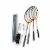 MGM - Housse avec 4 raquettes de badminton, filet et volants