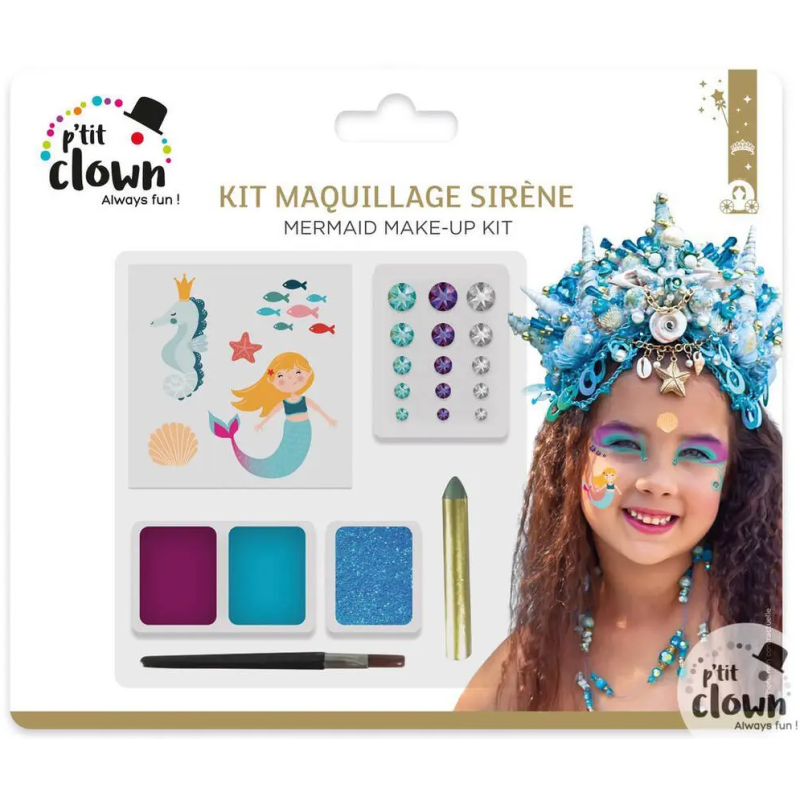 P'tit Clown - Déguisement et fête - Kit maquillage sirène