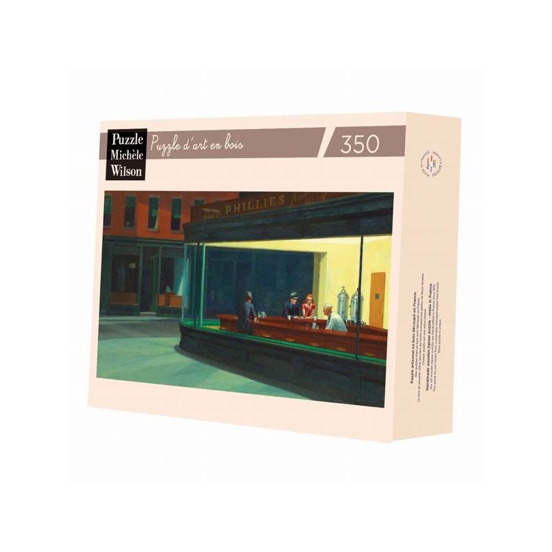 Michele Wilson - Puzzle d'art en bois - 350 pièces - Nightawks de Hopper