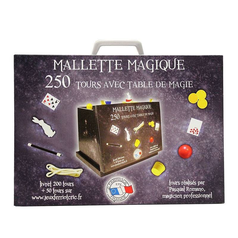 Ferriot Cric - Coffret de magie - Mallette de 250 tours ave table de magie