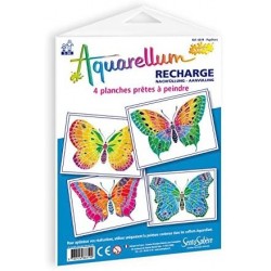 Sentosphère - 661R - Aquarellum recharge - Papillons