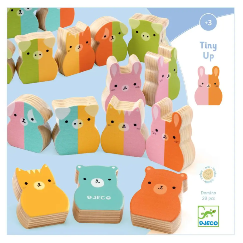 Djeco - DJ01675 - Jeux éducatifs bois - Tiny-up Domino